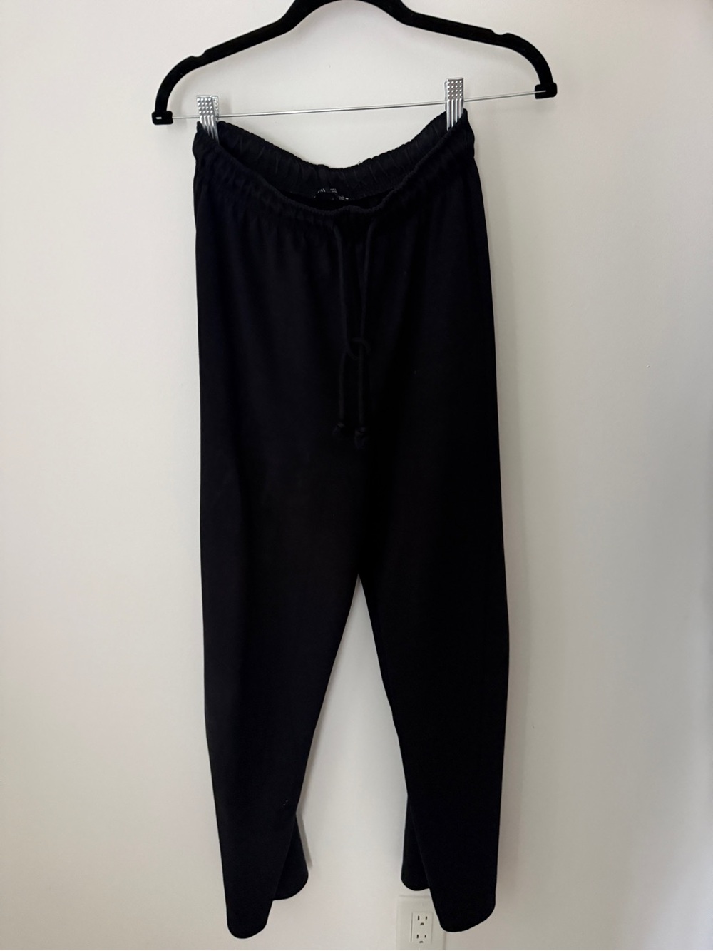 Zara Black Straight Leg Sweatpant